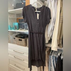 Beautiful dark grey Anthropologie dress. Size small